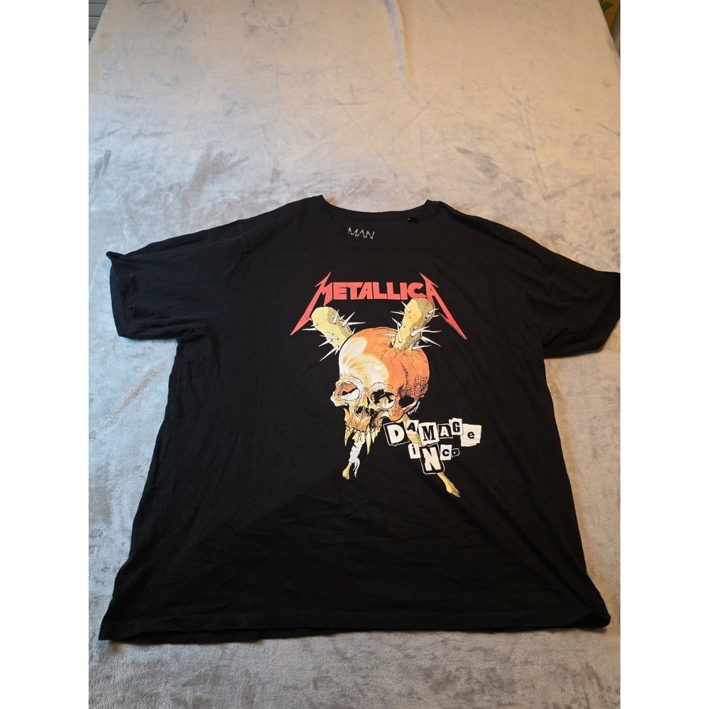 Metallica Mens Shirt Size 5xl  Black Damage Inc Pushead Skull Rock Shirt
